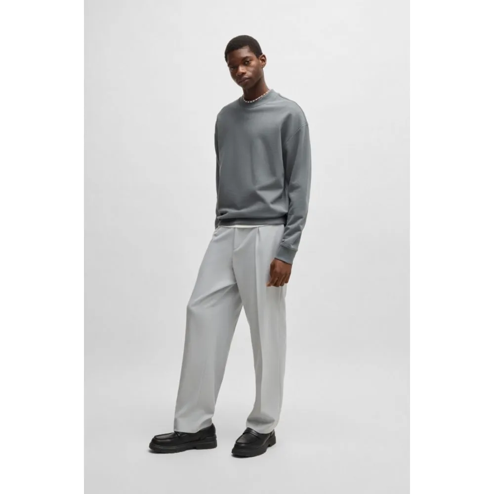 Relaxed-fit sweatshirt in cotton terry with logo print