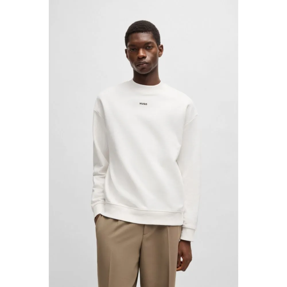 Relaxed-fit sweatshirt in cotton terry with logo print