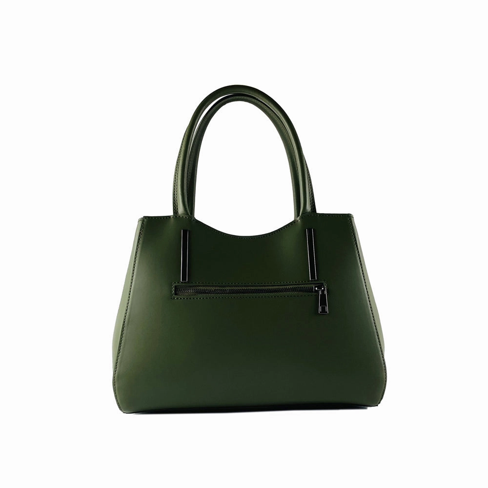 Renato Borzatta Leather Double Strap Shoulder Bag Green