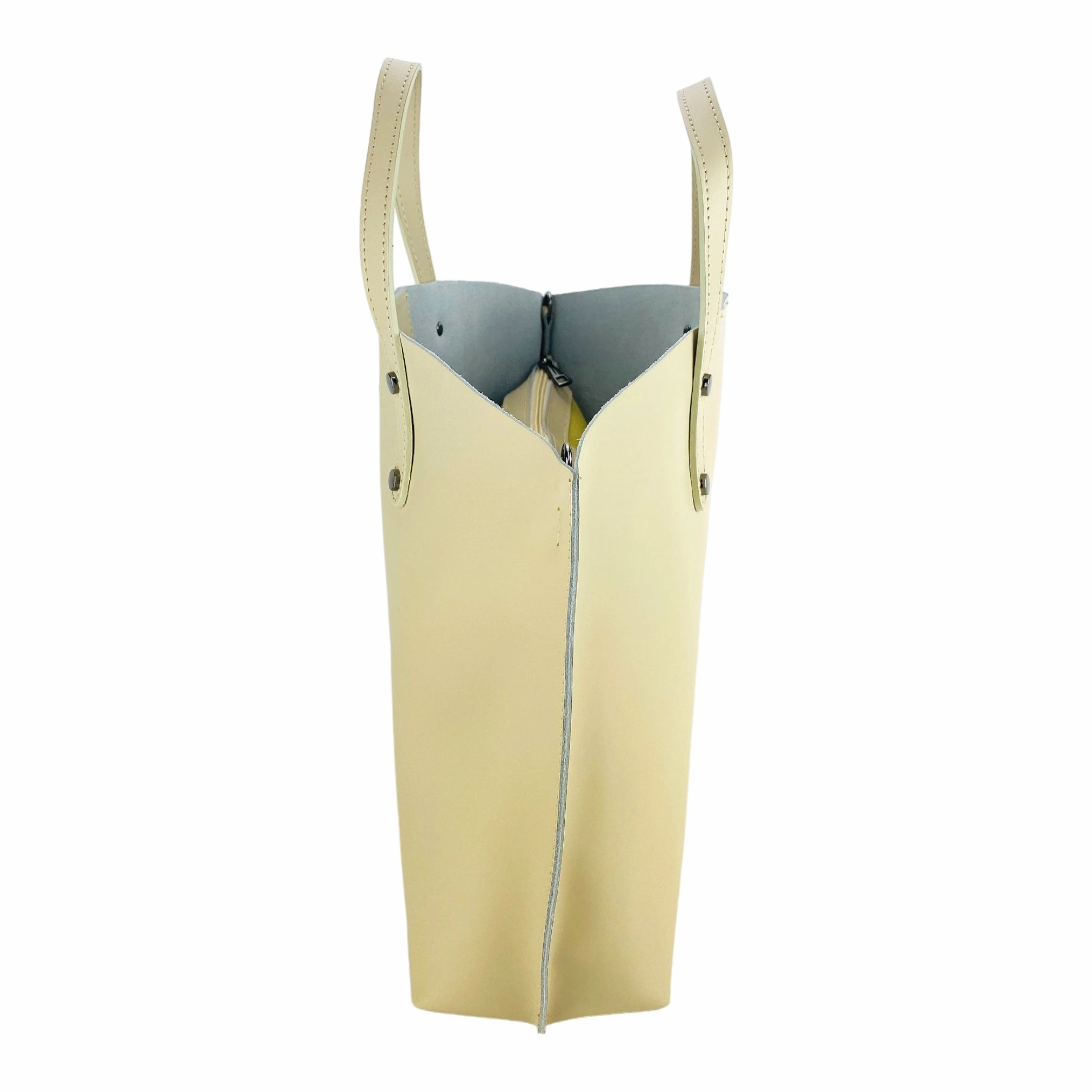 Renato Borzatta leather shoulder bag beige