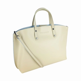 Renato Borzatta leather shoulder bag beige