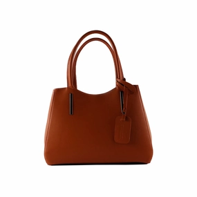 Renato Borzatta Leather Shoulder Bag Paprika Orange