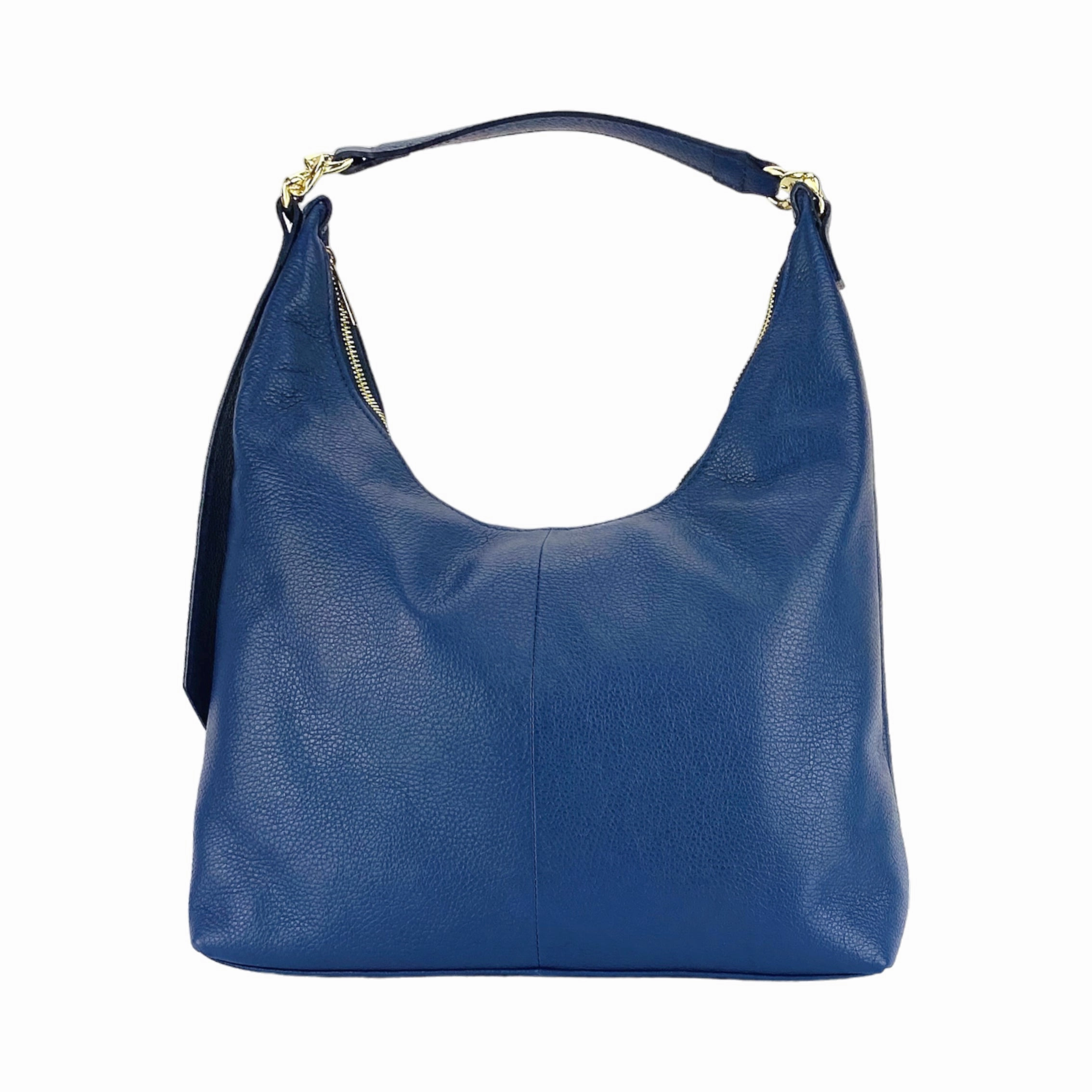 Renato Borzatta leather Soft hobo shoulder bag blue
