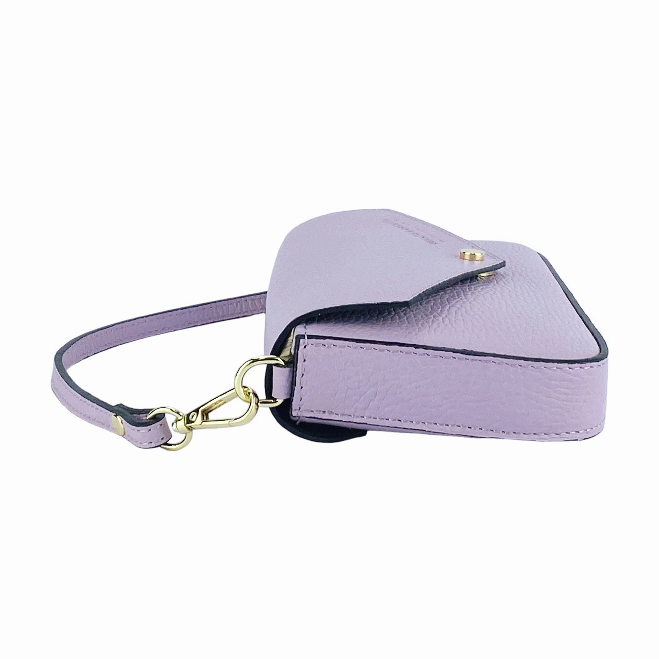 Renato Borzatta Small Chain Post Shoulder Bag Purple