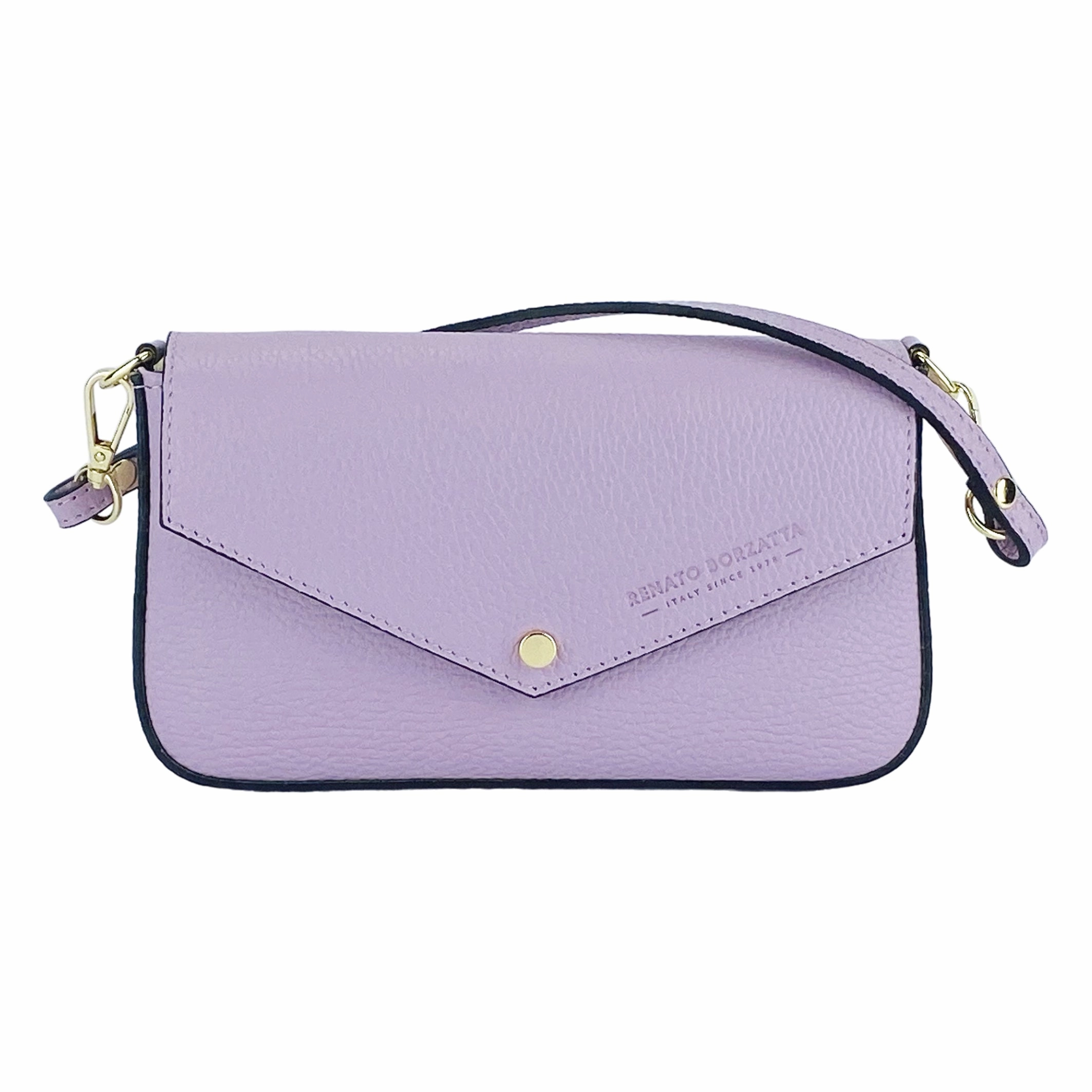 Renato Borzatta Small Chain Post Shoulder Bag Purple