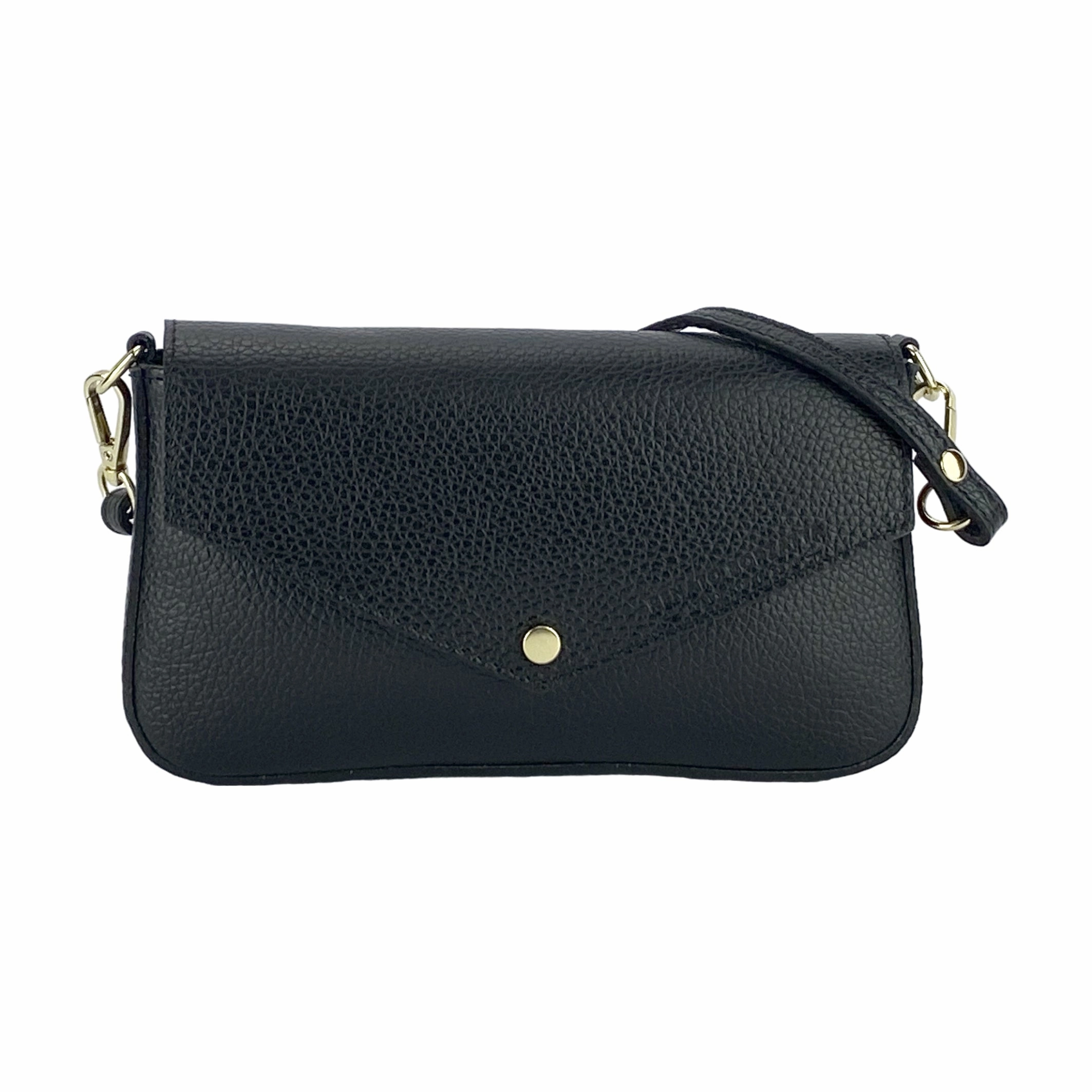 Renato Borzatta Small leather Shoulder Bag black