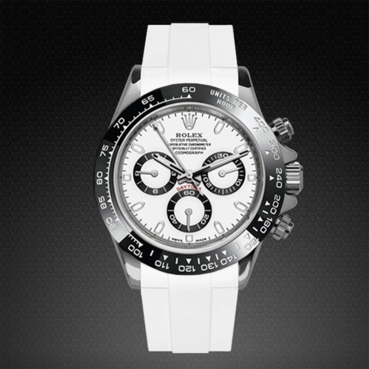 Rolex - Rubber B strap for Daytona Oyster Bracelet Ceramic Bezel - Classic Series