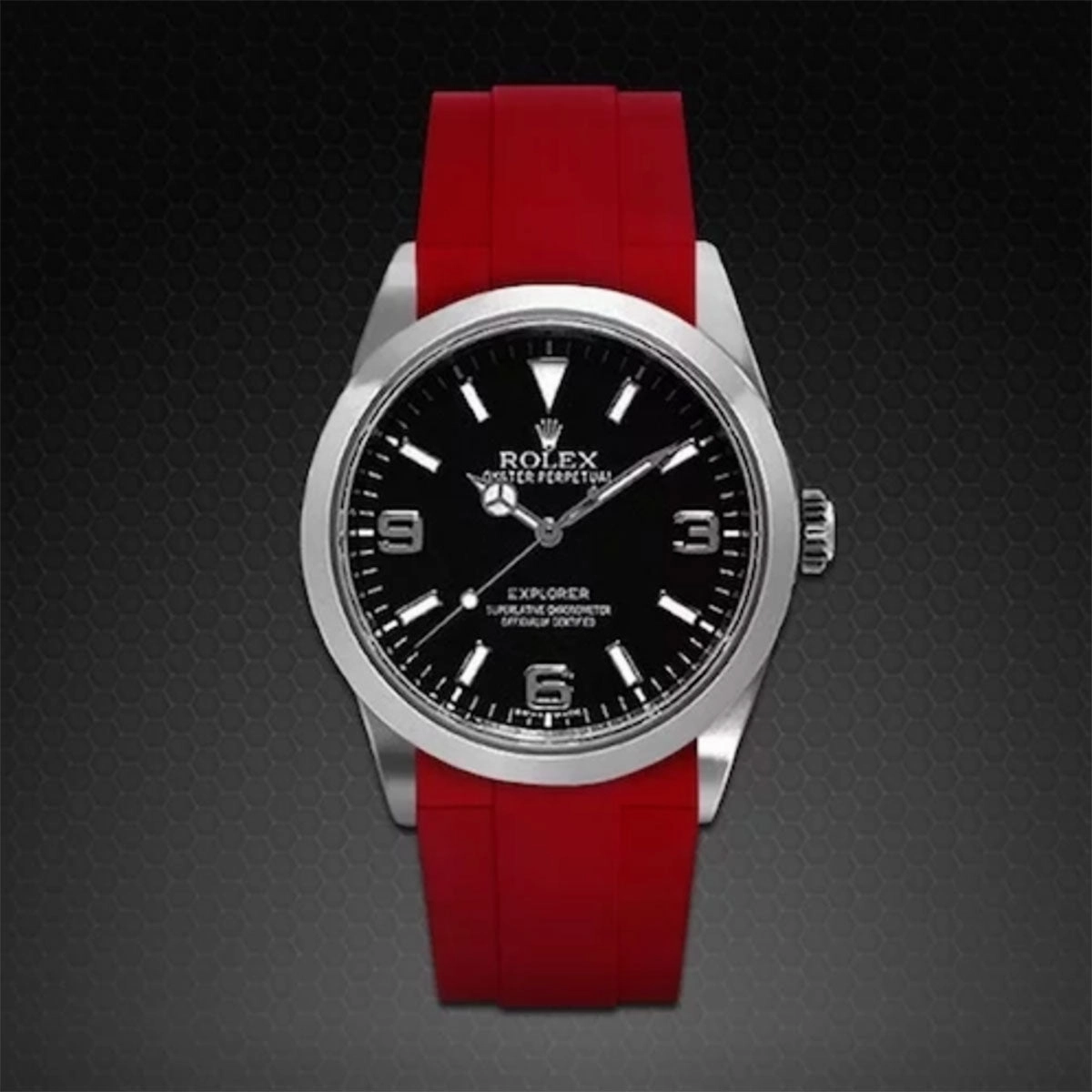 Rolex - Rubber B strap for Explorer I 39mm - Tang Buckle Series