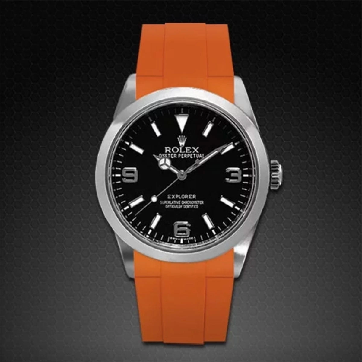 Rolex - Rubber B strap for Explorer I 39mm - Tang Buckle Series