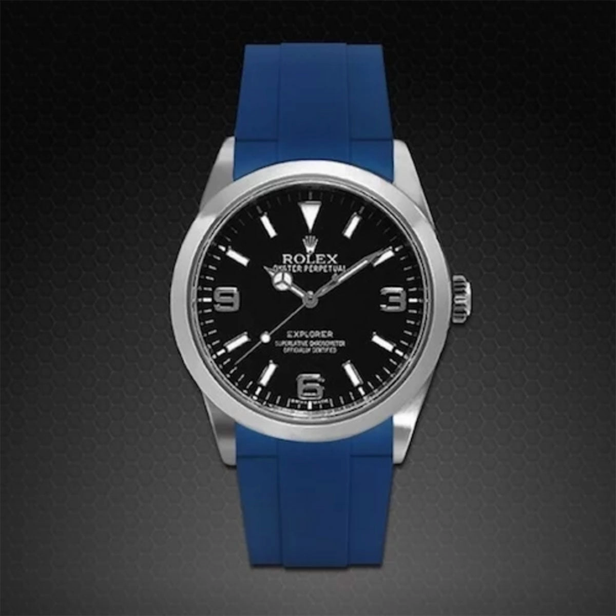 Rolex - Rubber B strap for Explorer I 39mm - Tang Buckle Series