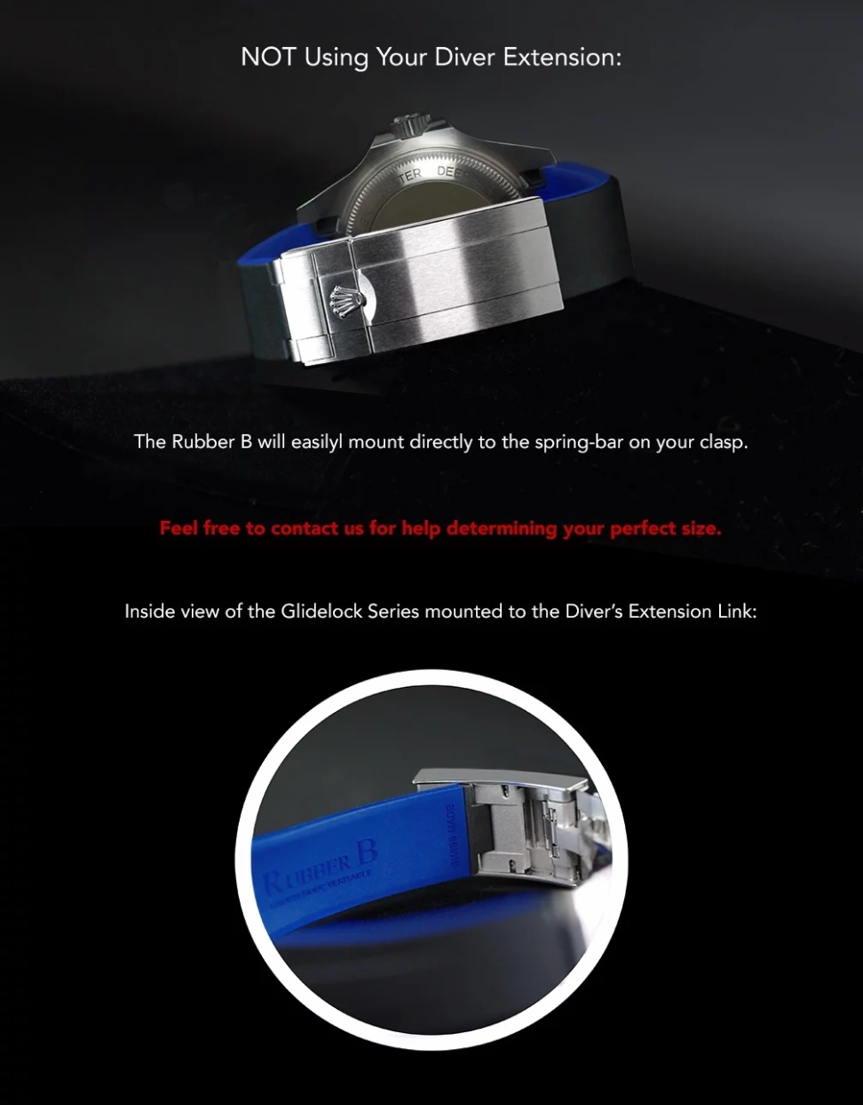Rolex - Rubber B strap for Rolex Deepsea 126660 & 136660 - Glidelock Edition VulChromatic??