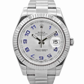 Rolex Datejust II 41mm - Ref: 116334 - Silver Stick Dial, Stainless Steel Oyster Bracelet Men's Watch