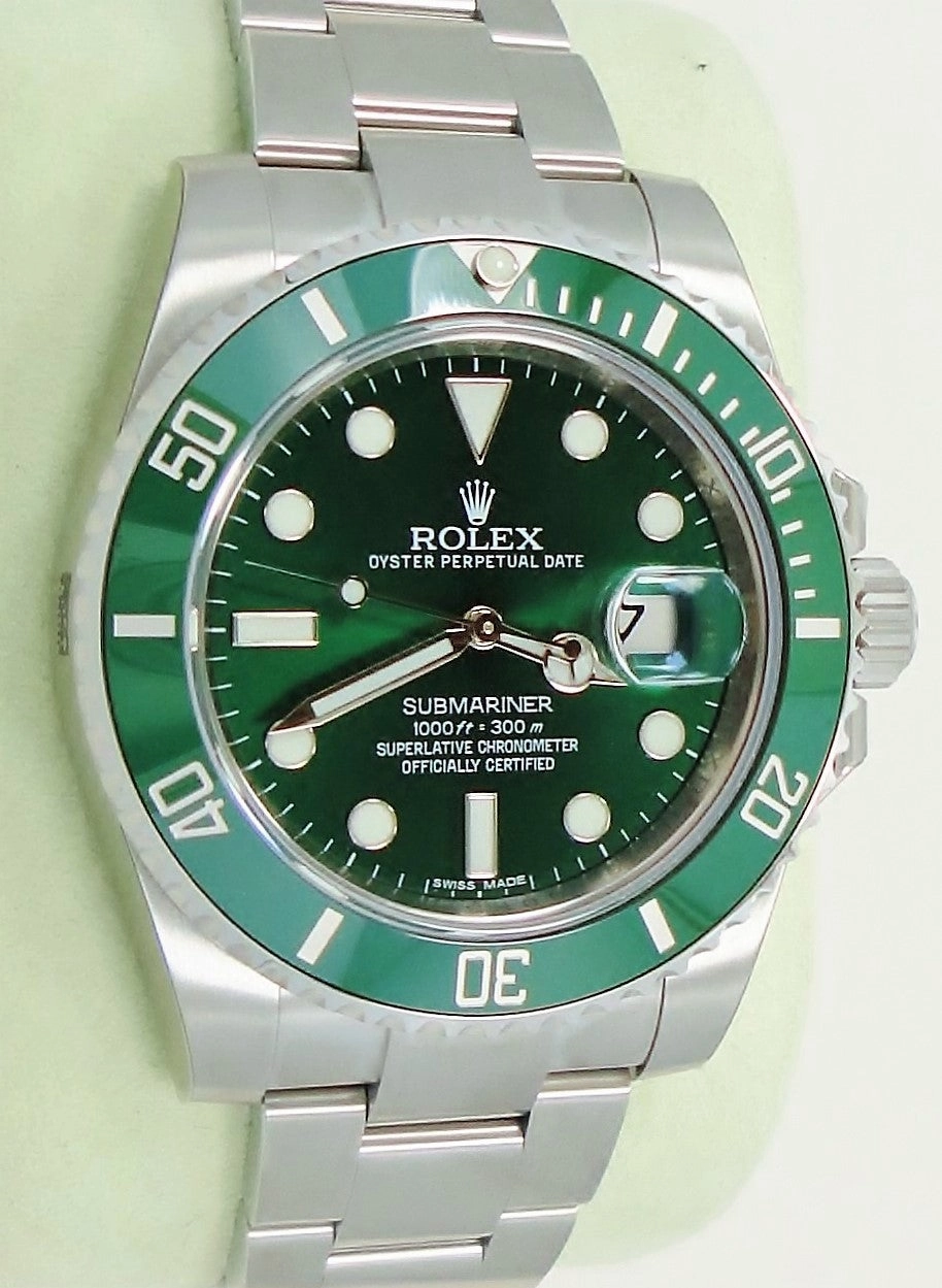 Rolex Oyster Perpetual Submariner 116610LV HULK UNWORN