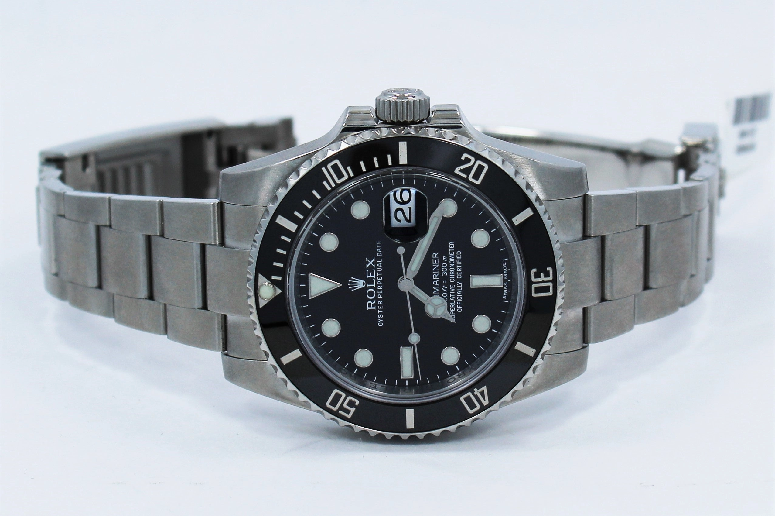 Rolex Oyster Perpetual Submariner Date 116610 LN RUBBER B & OYSTER BRACELET