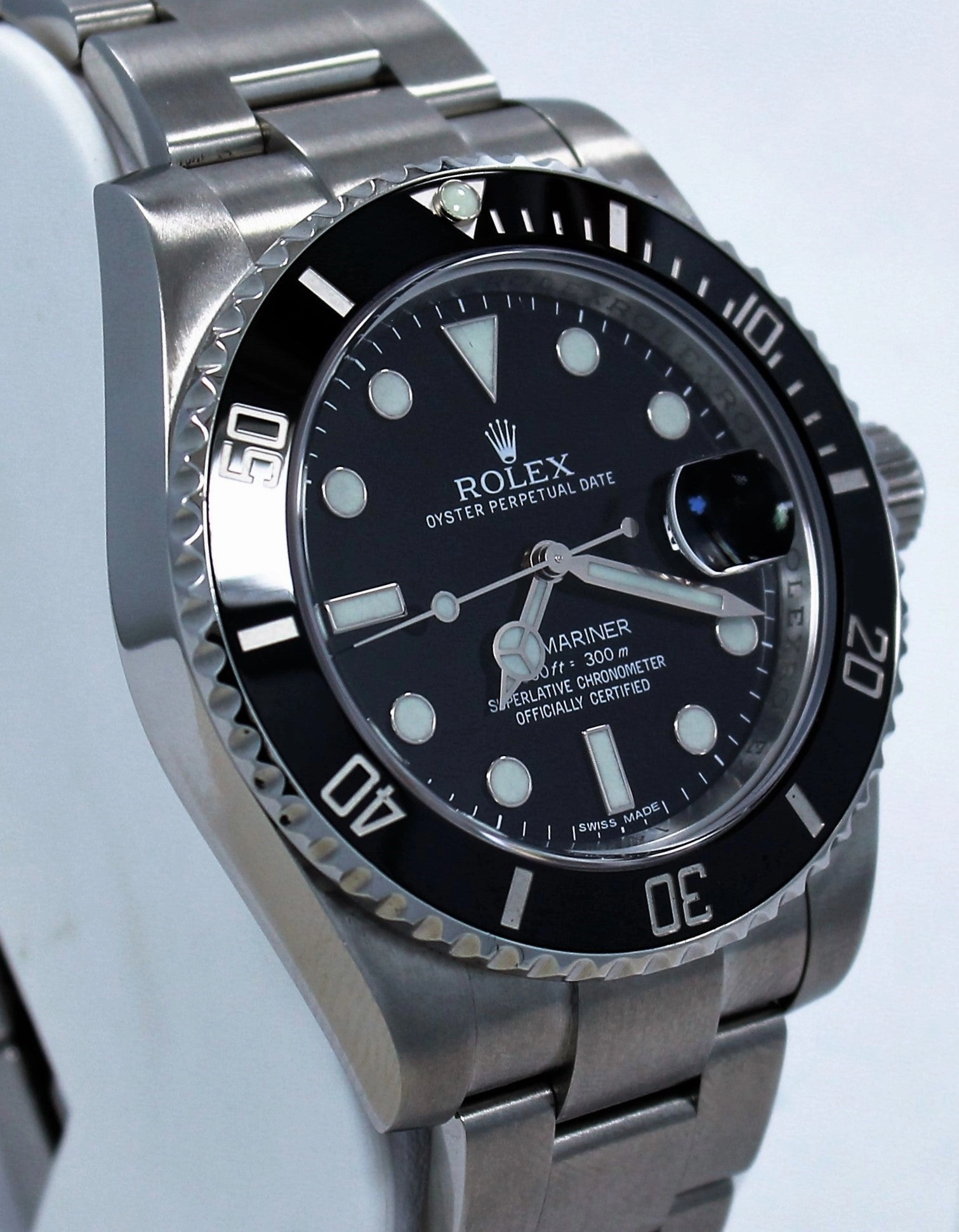 Rolex Oyster Perpetual Submariner Date 116610 LN RUBBER B & OYSTER BRACELET