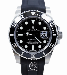 Rolex Oyster Perpetual Submariner Date 116610 LN RUBBER B & OYSTER BRACELET
