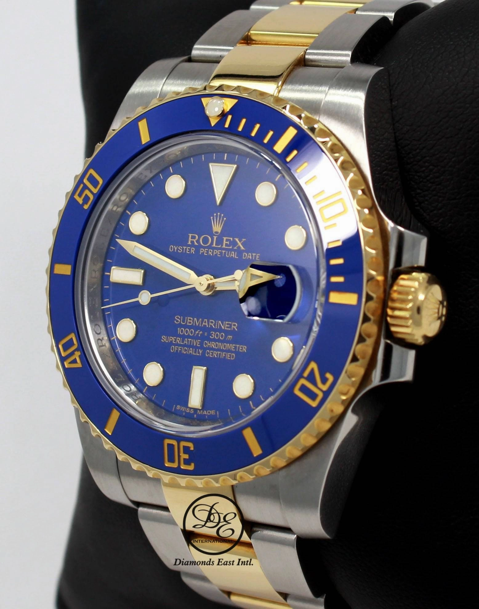 Rolex Oyster Perpetual Submariner Date 18K Gold/SS 116613LB  BOX/PAPERS