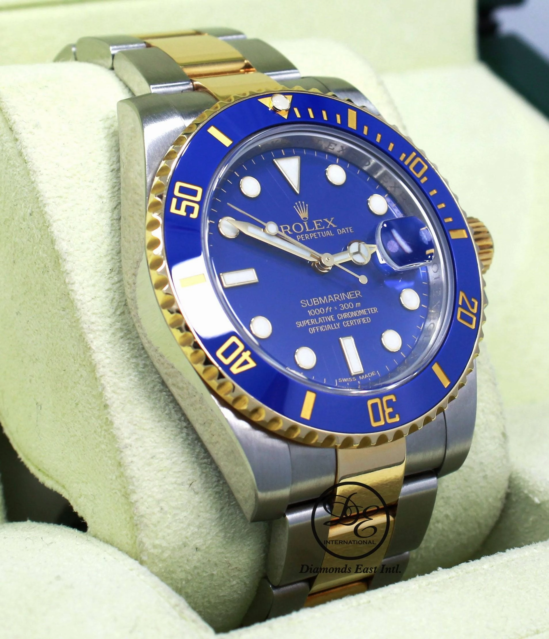 Rolex Oyster Perpetual Submariner Date 18K Gold/SS 116613LB  BOX/PAPERS
