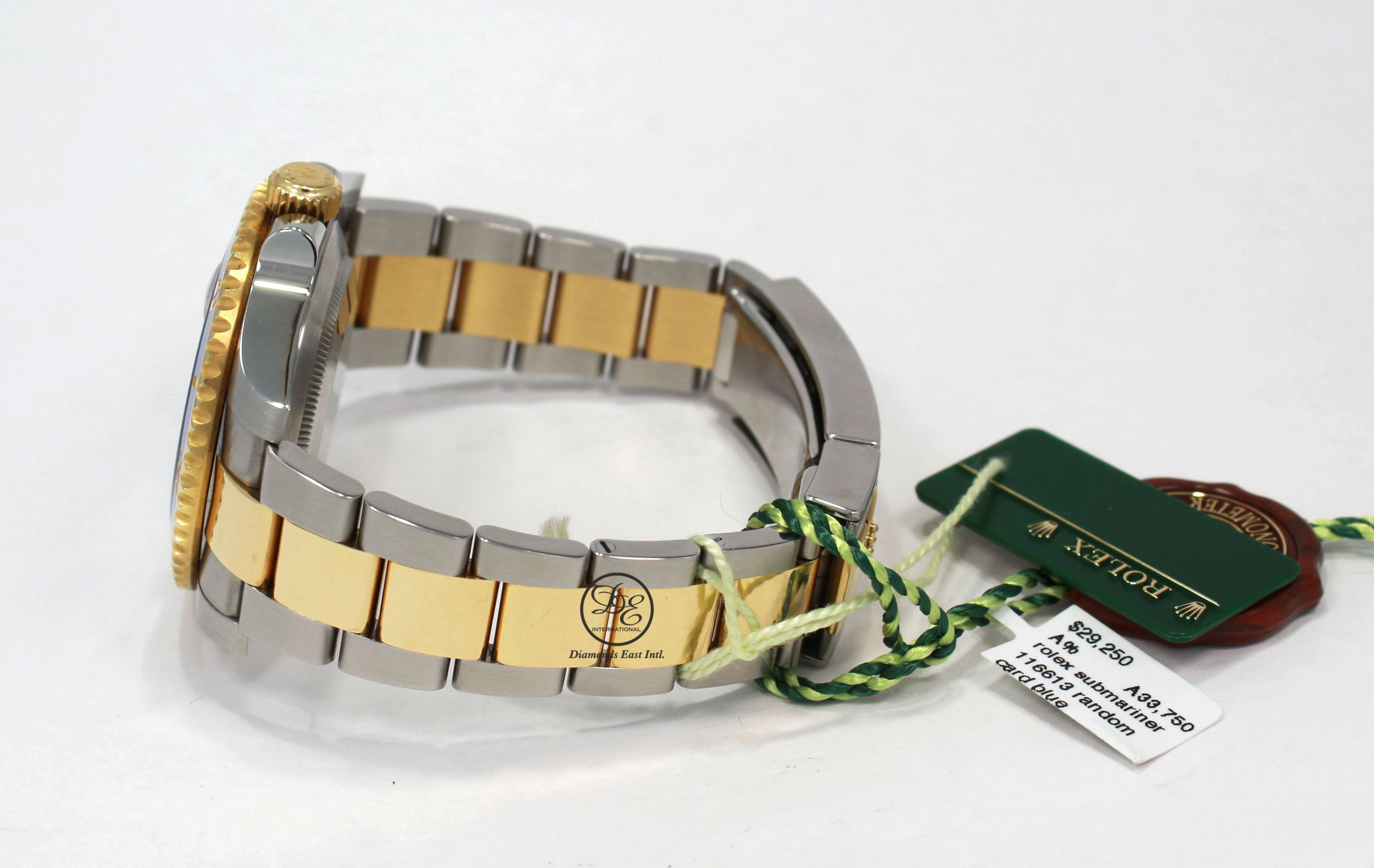 Rolex Oyster Perpetual Submariner Date 18K Gold/SS 116613LB  BOX/PAPERS