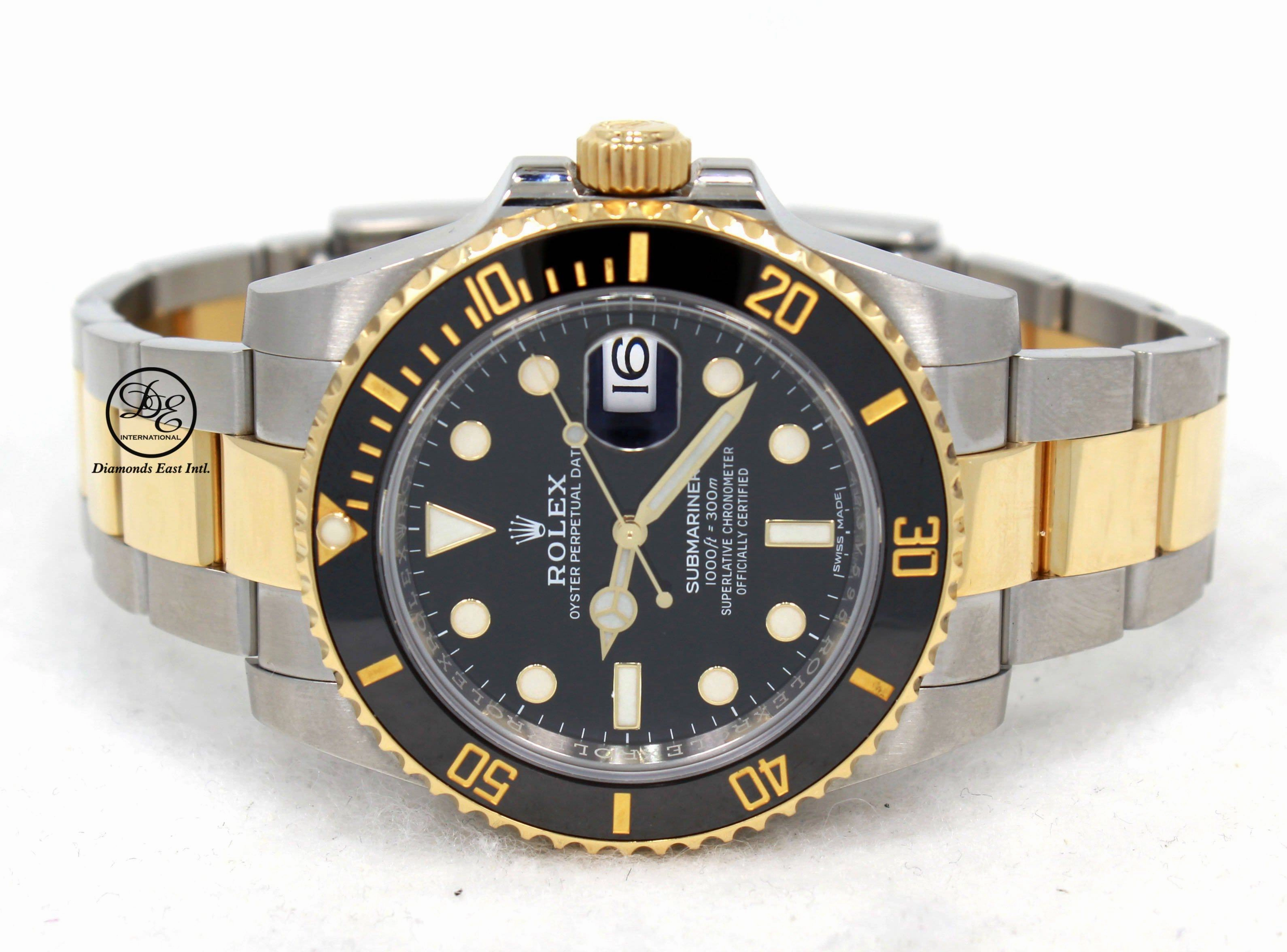 Rolex Oyster Perpetual Submariner Date 18k yellow gold / steel  116613LN BOX/PAPERS