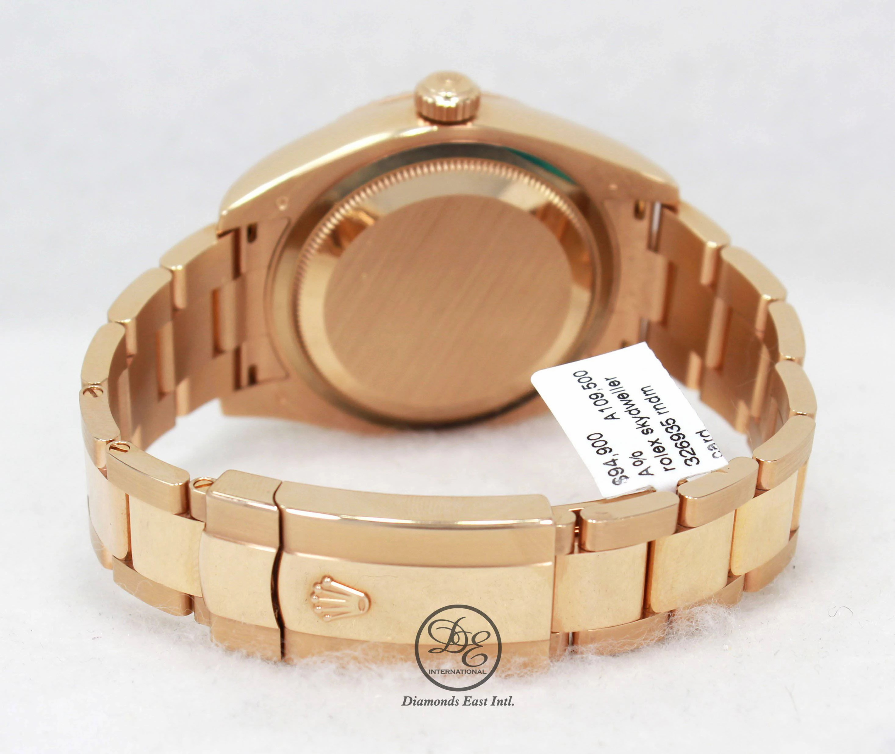 Rolex Sky-Dweller 18K Rose Gold Sundust Dial 326935 MINT