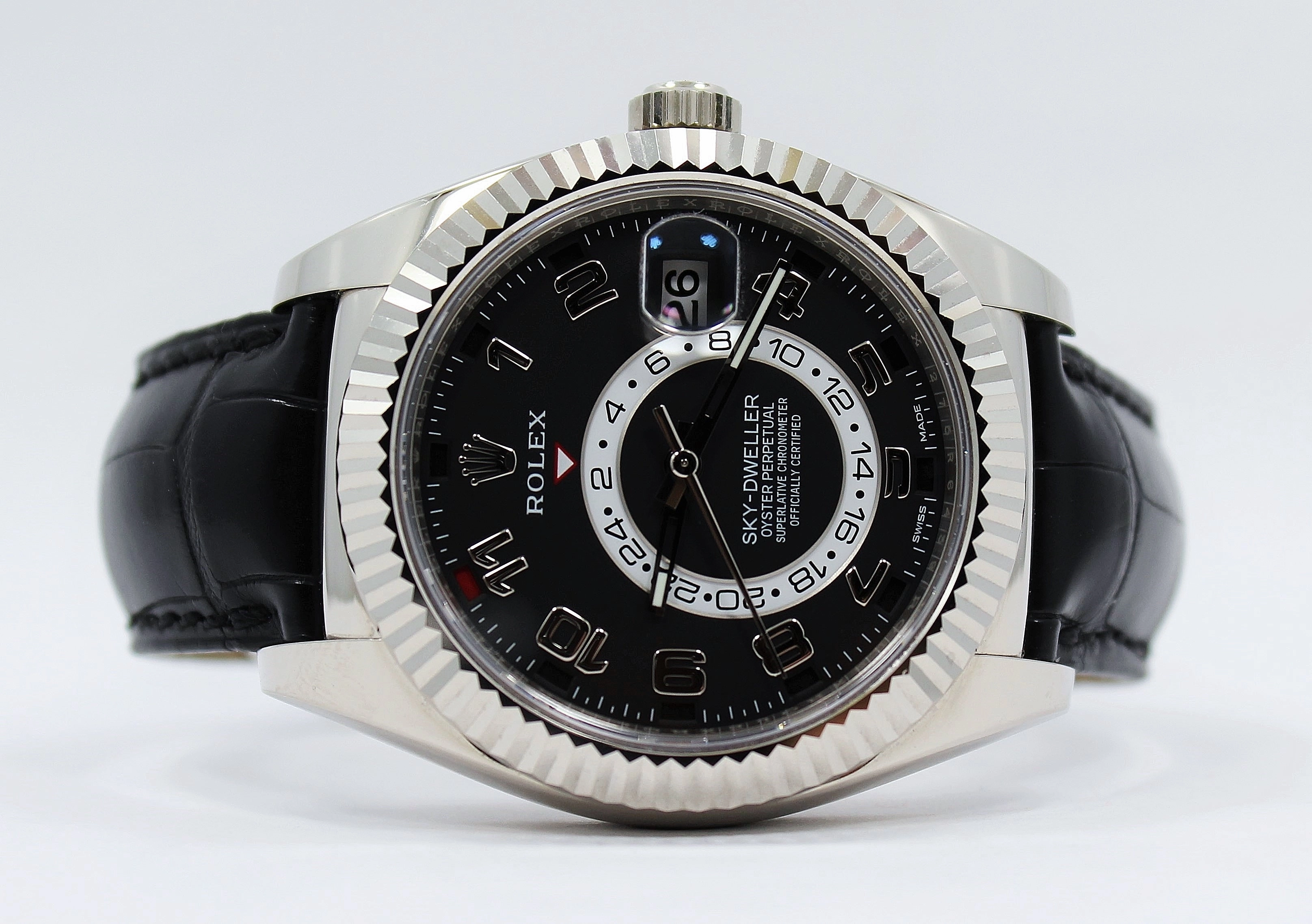 Rolex Sky-Dweller 18K White Gold 326139 BLKARS
