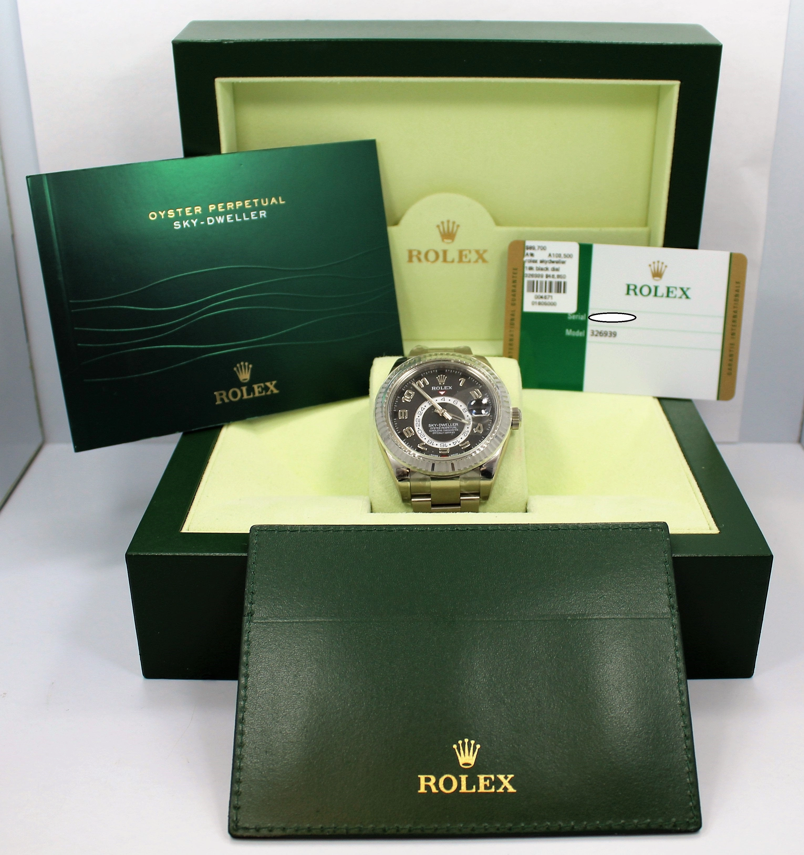 Rolex Sky-Dweller 18K White Gold 326939 UNWORN
