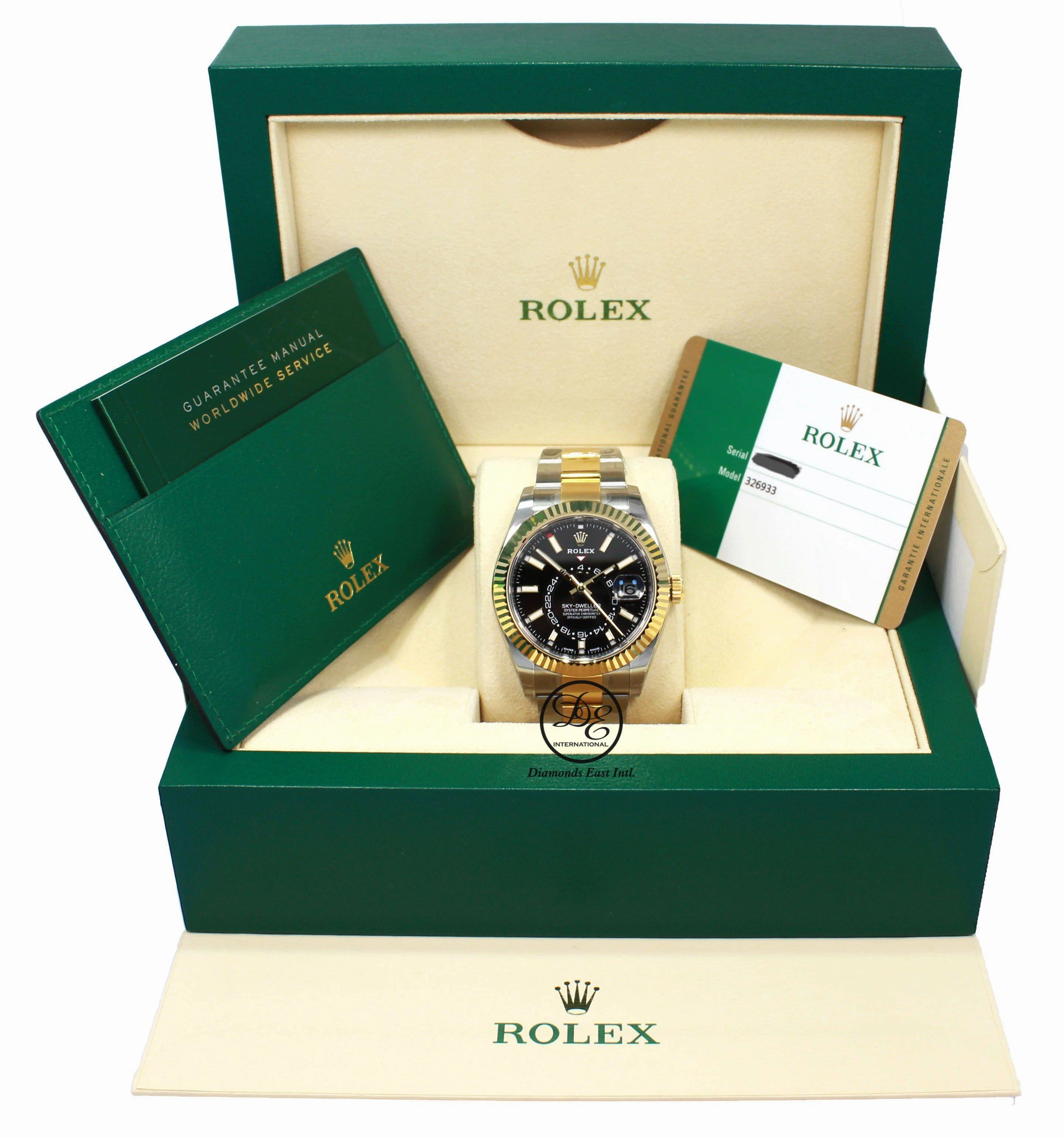 Rolex Sky-Dweller 18K Yellow Gold / SS 326933 BLSKO UNWORN
