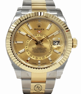 Rolex Sky-Dweller 18k Yellow Gold/SS 326933 UNWORN