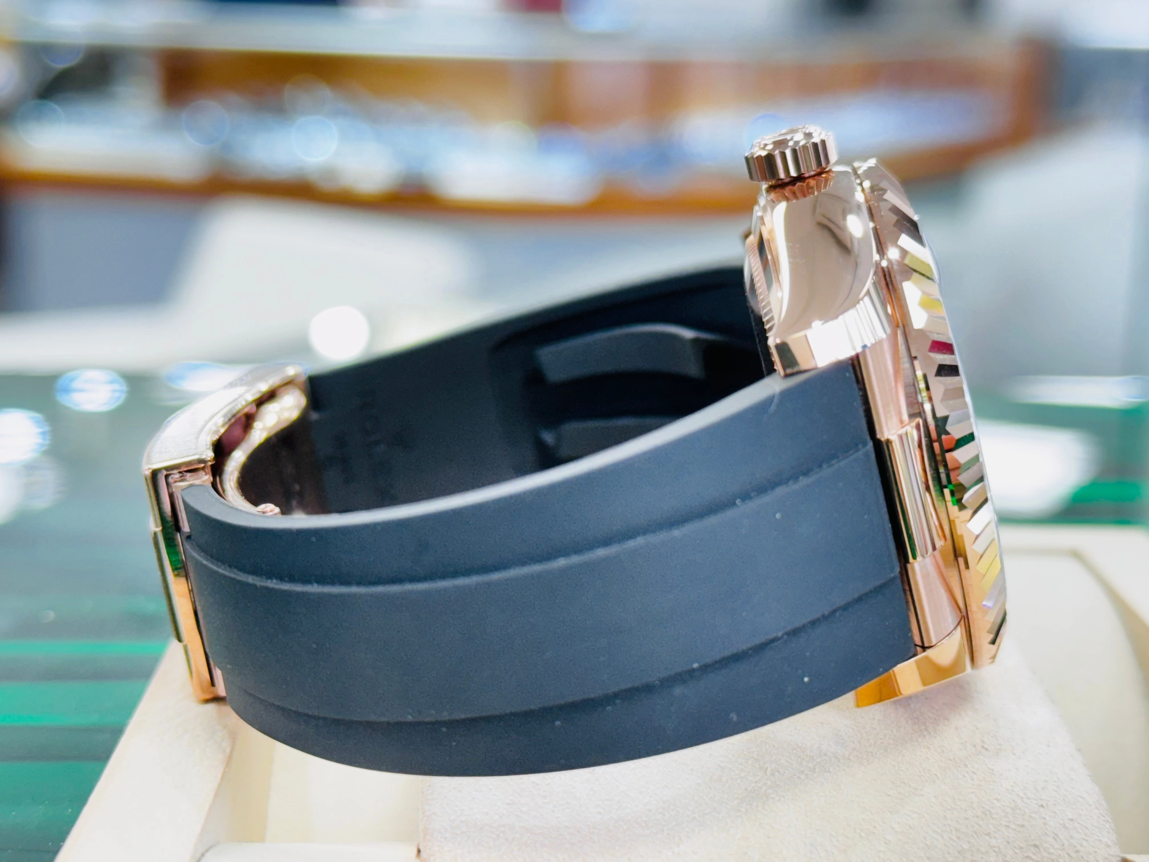 Rolex Sky-Dweller 326235 18K EverRose Gold White Dial 42mm OysterFlex Box and Papers UNWORN