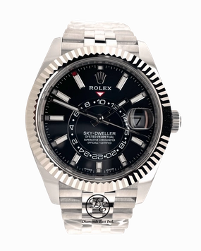 Rolex Sky-Dweller 326934 Black Dial Jubilee Band Unworn