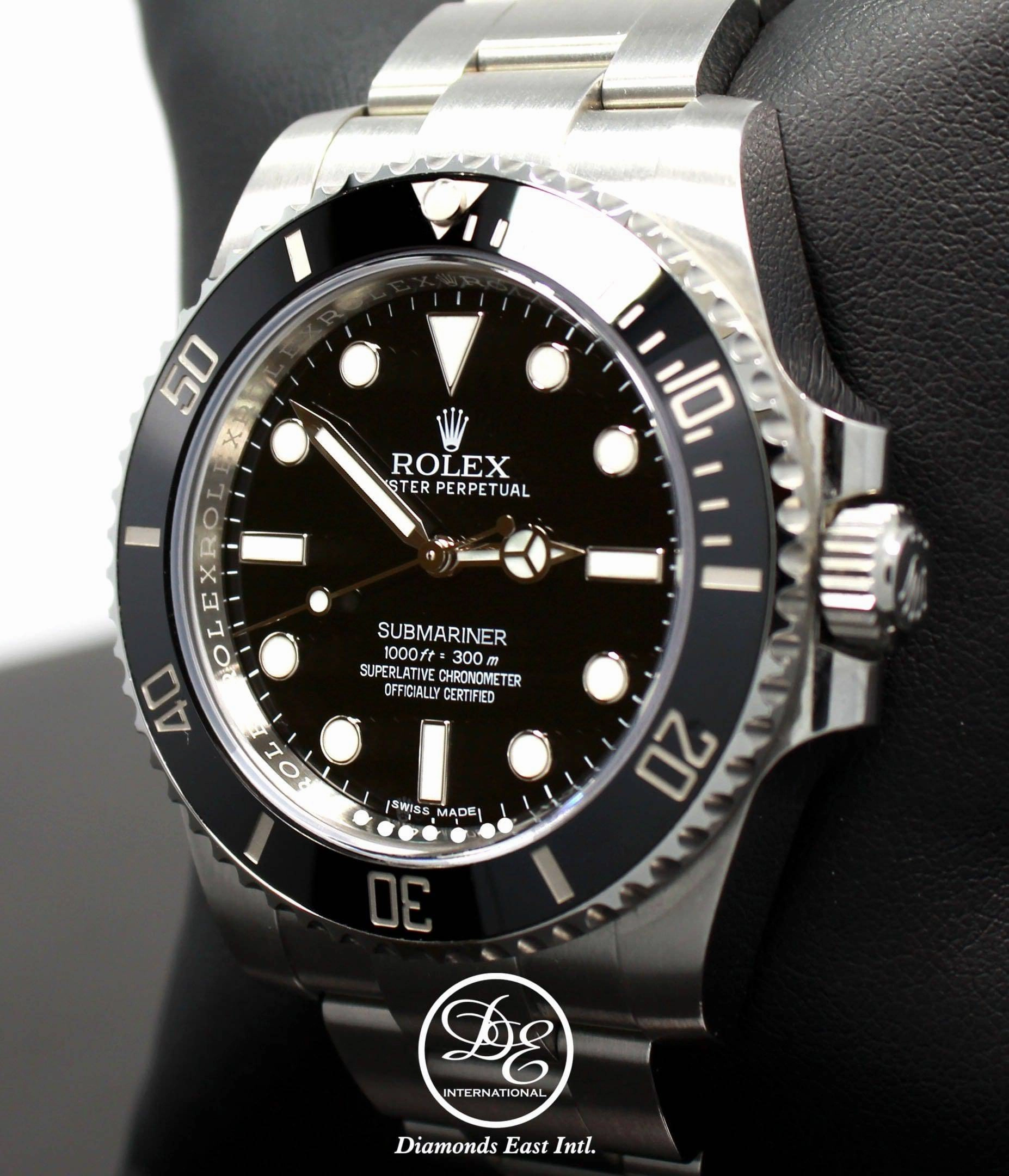 Rolex Submariner 114060 Steel Oyster Black Ceramic Bezel Watch BOX/PAPERS