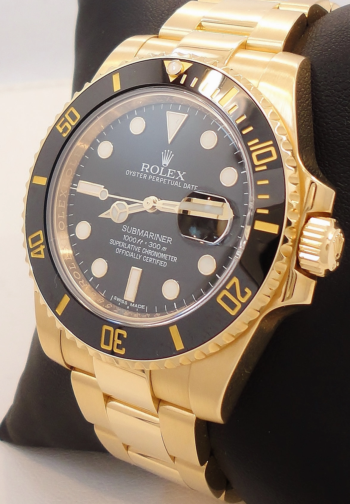 Rolex Submariner 116618LN Date Oyster Perpetual 18k yellow gold BOX/PAPERS