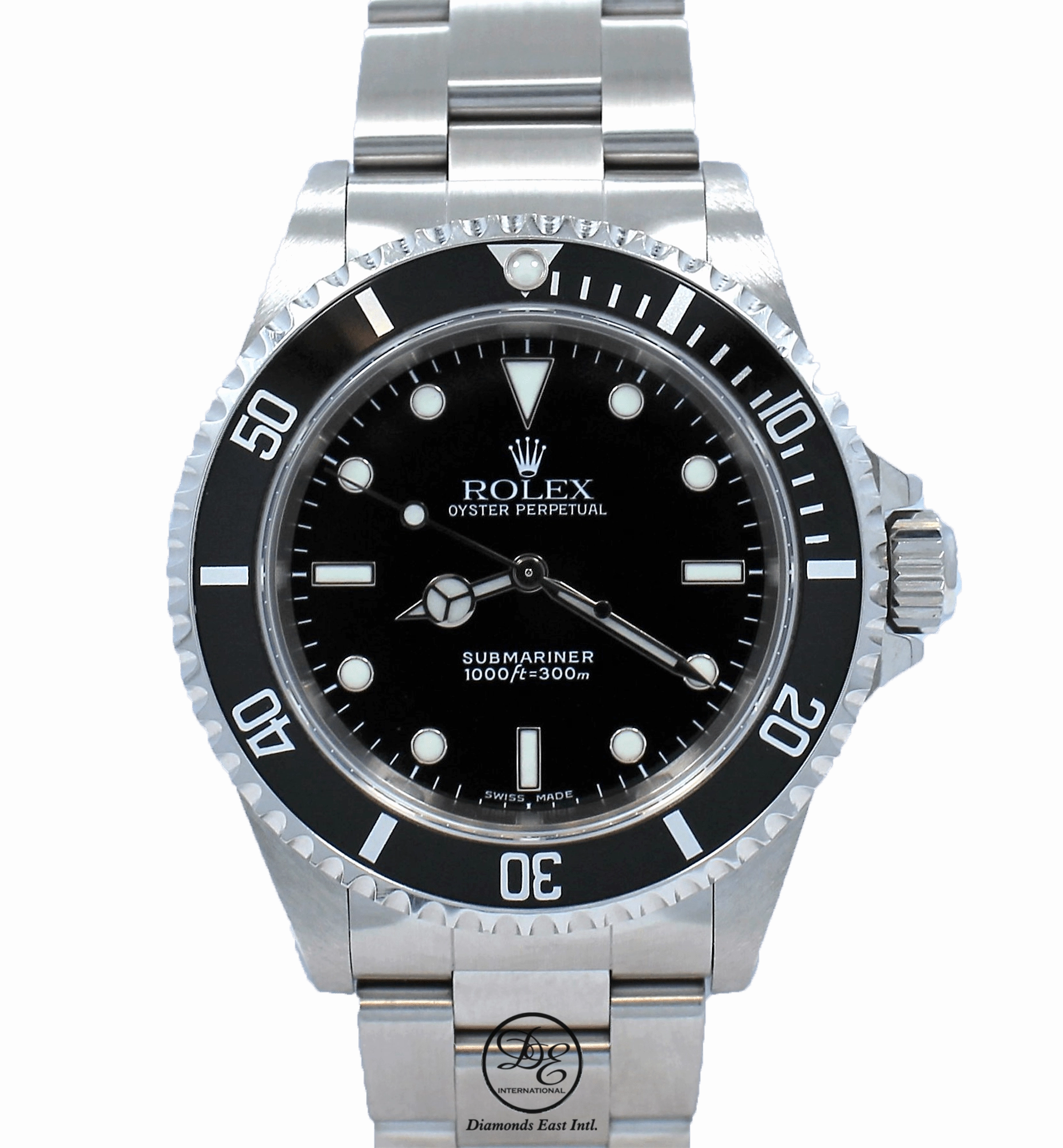 ROLEX Submariner 14060 Oyster Stainless Steel Black Dial Watch
