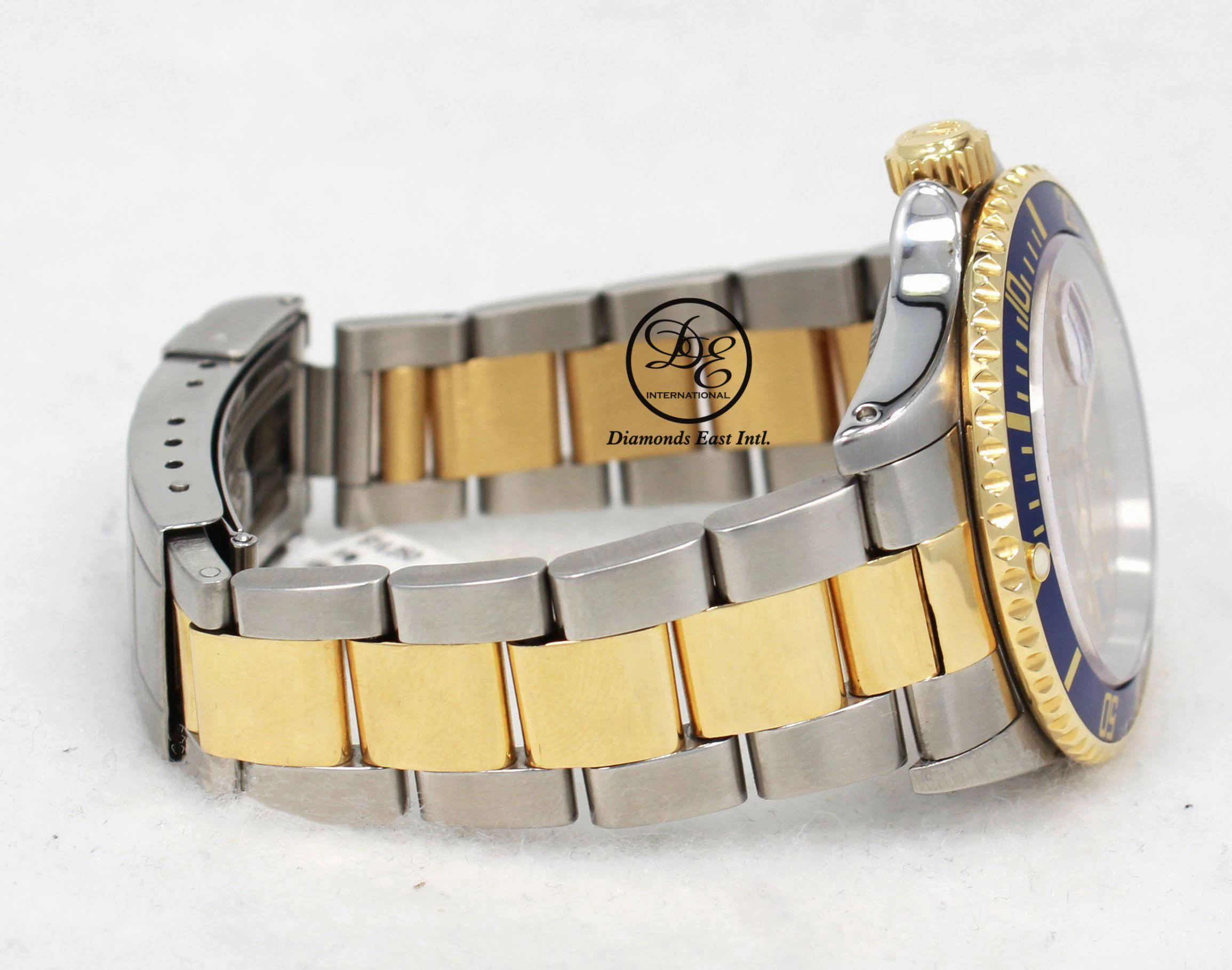 Rolex Submariner 16613 18k Yellow Gold/SS Blue Sapphires & Diamonds Dial