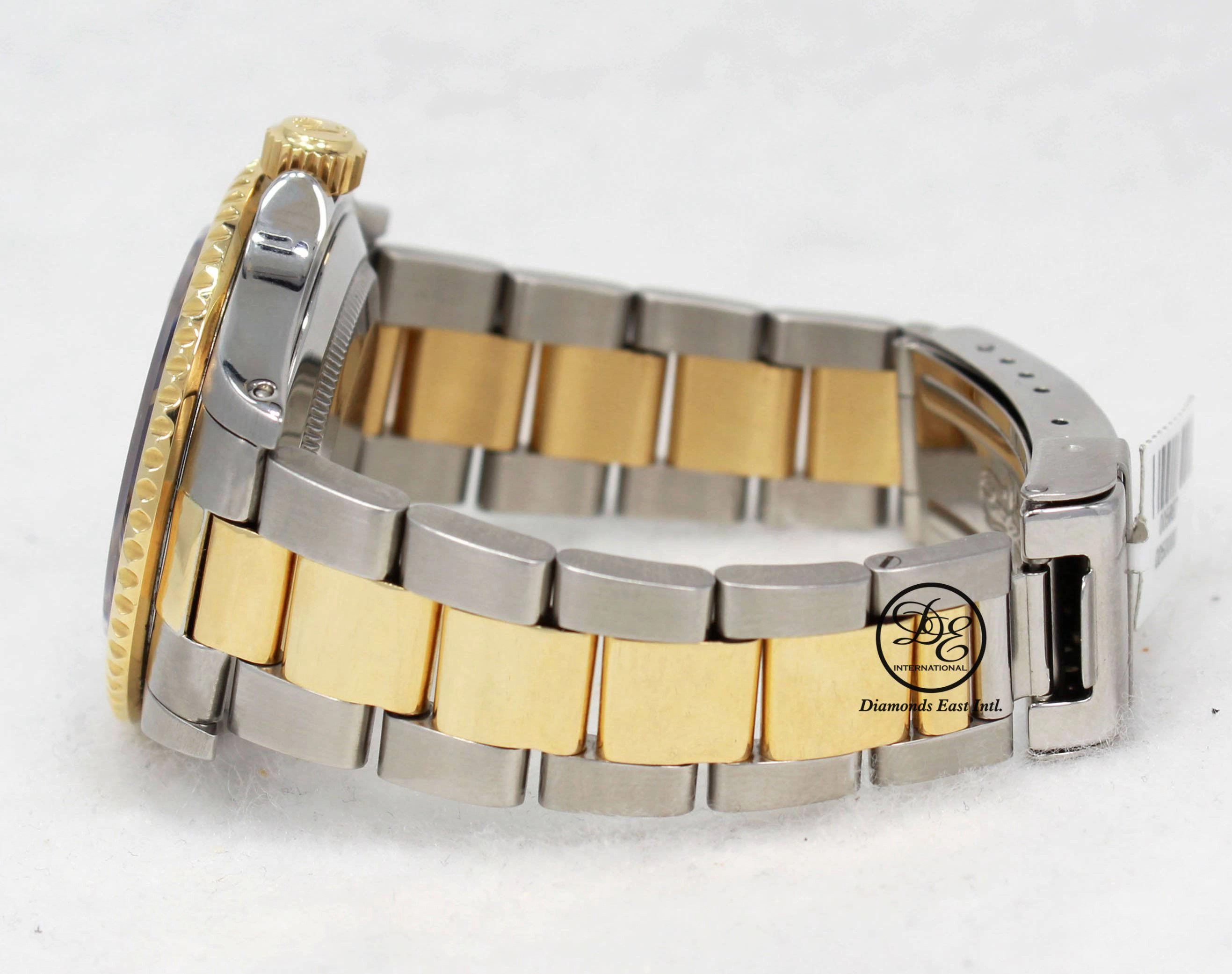 Rolex Submariner 16613 18k Yellow Gold/SS Blue Sapphires & Diamonds Dial