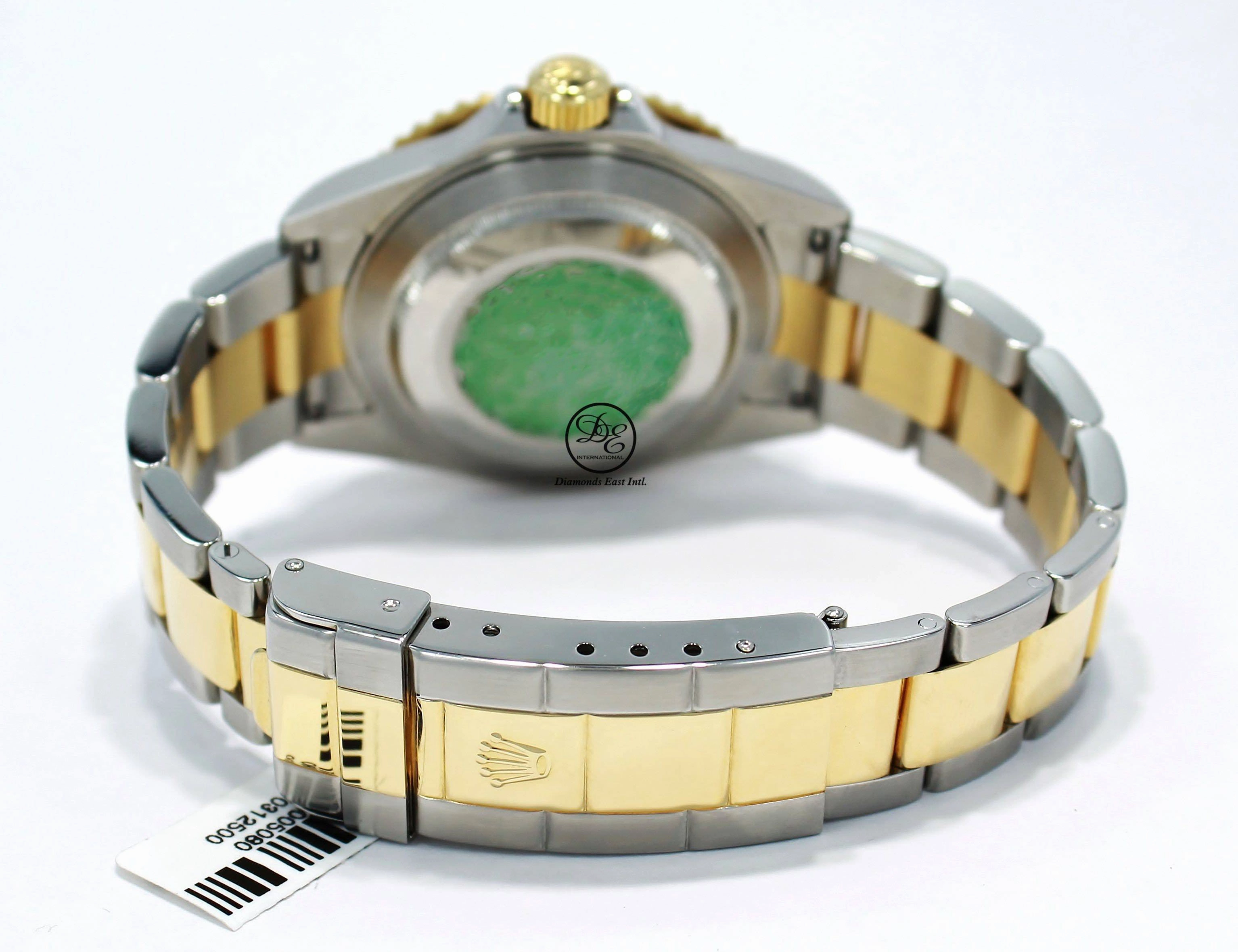 Rolex Submariner 16613 18k Yellow Gold/SS FACTORY Serti Blue Sapphires & Diamonds