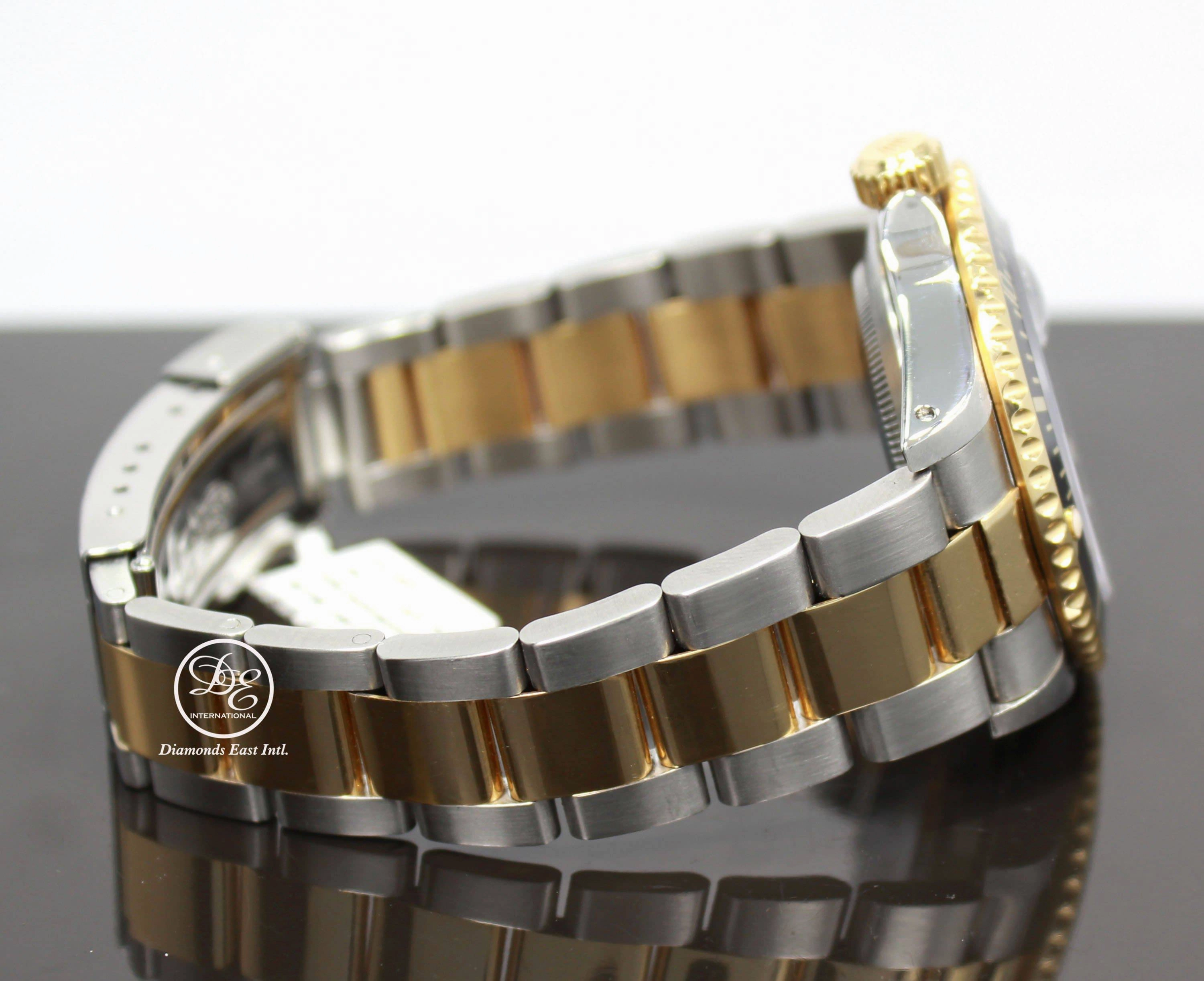 ROLEX Submariner 16613 18K Yellow Gold /Steel Black Bezel