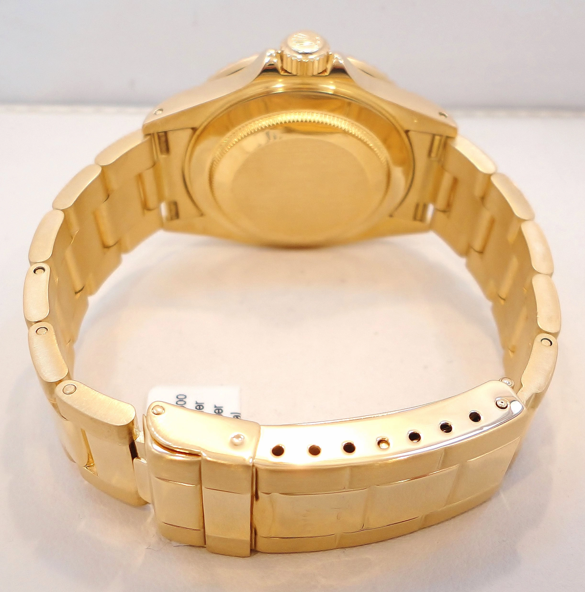 ROLEX Submariner 16618 18k Yellow Gold Oyster Blue Dial & Bezel