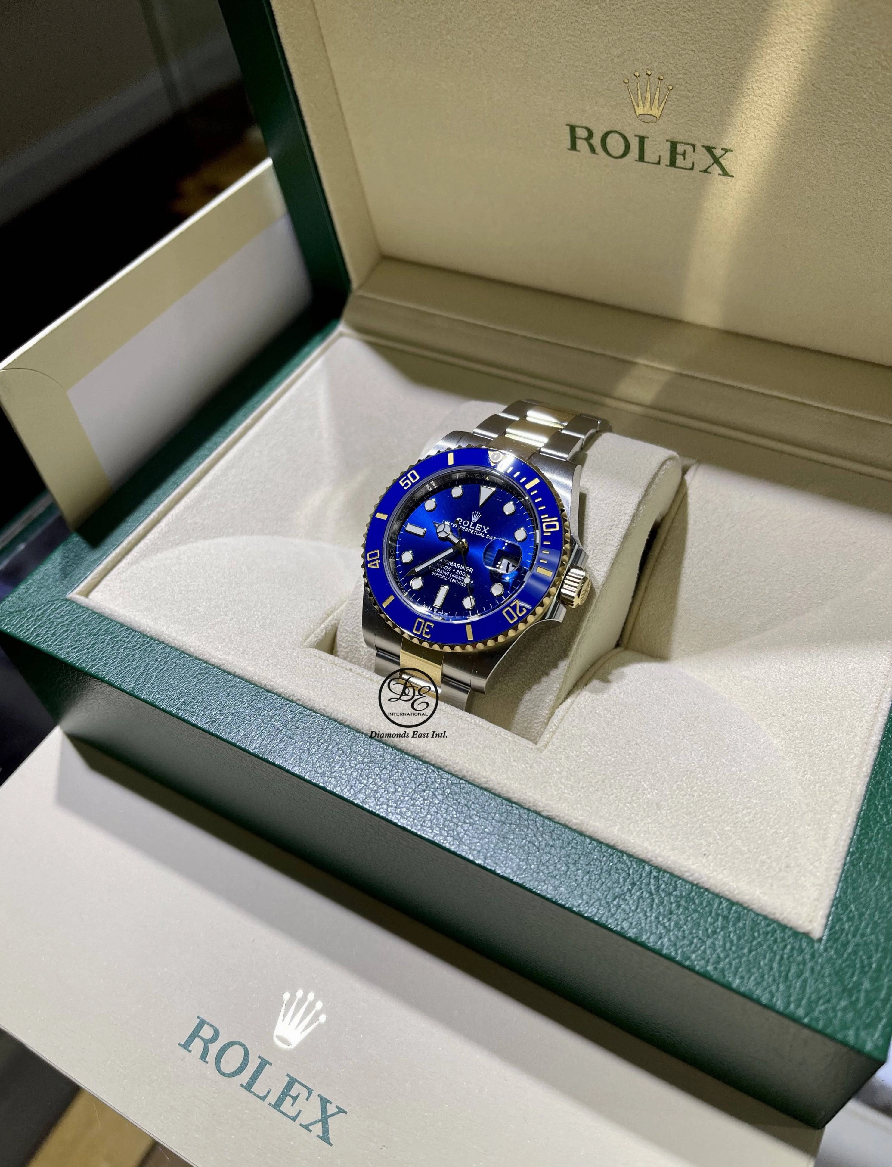 Rolex Submariner 41mm 126613LB 18K Yellow Gold/Steel Blue Ceramic Watch UNWORN