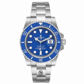 Rolex Submariner Date 116619lb Oyster Perpetual 18K White Gold Smurf BOX/PAPERS