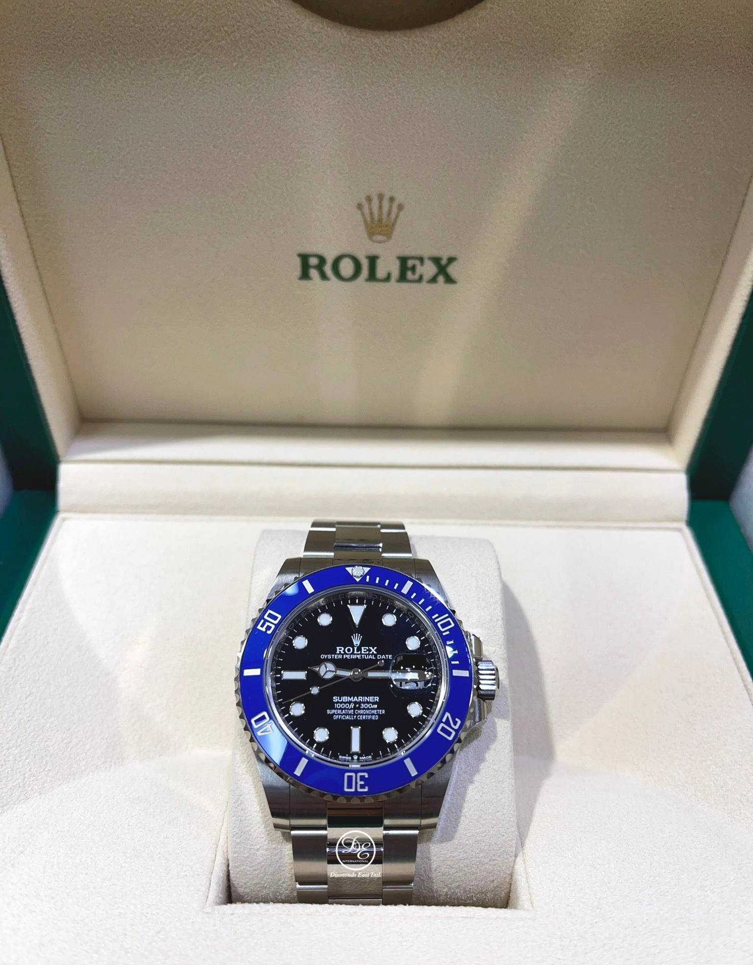 Rolex Submariner Date 41mm White Gold Smurf 126619LB Box And Papers MINT