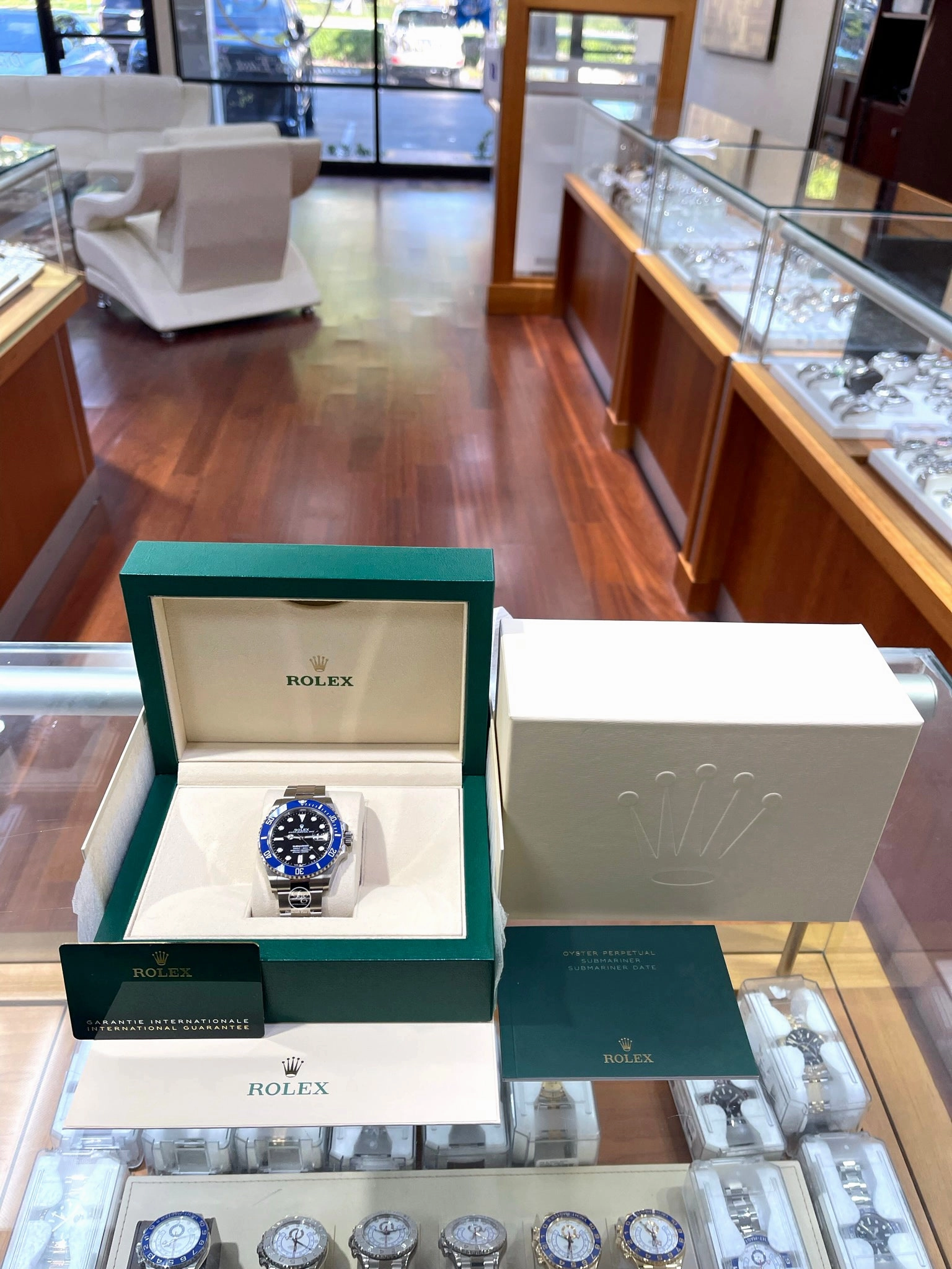 Rolex Submariner Date 41mm White Gold Smurf 126619LB Box And Papers MINT