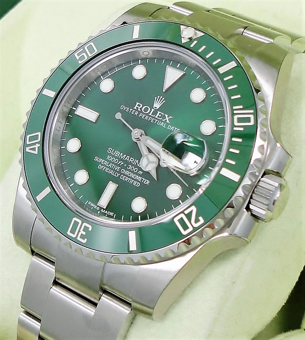 Rolex Submariner Hulk 116610LV Oyster Box And Papers UNWORN FULLY STICKERED!!