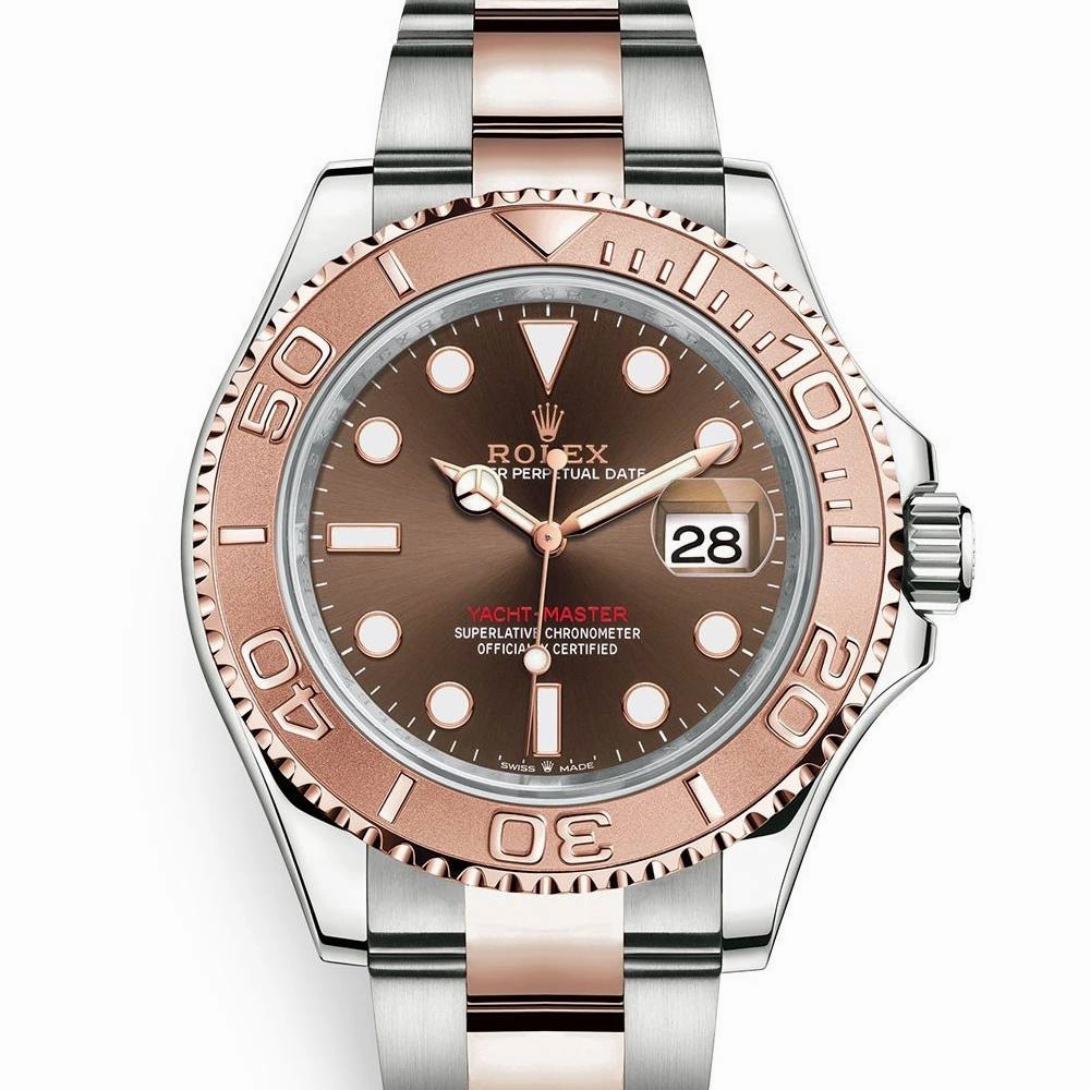 Rolex Yachtmaster 40mm - Ref: 116621 - Chocolate Dial, Two Tone Stainless Steel & 18K Rose Gold Oyster Bracelet Men's Watch