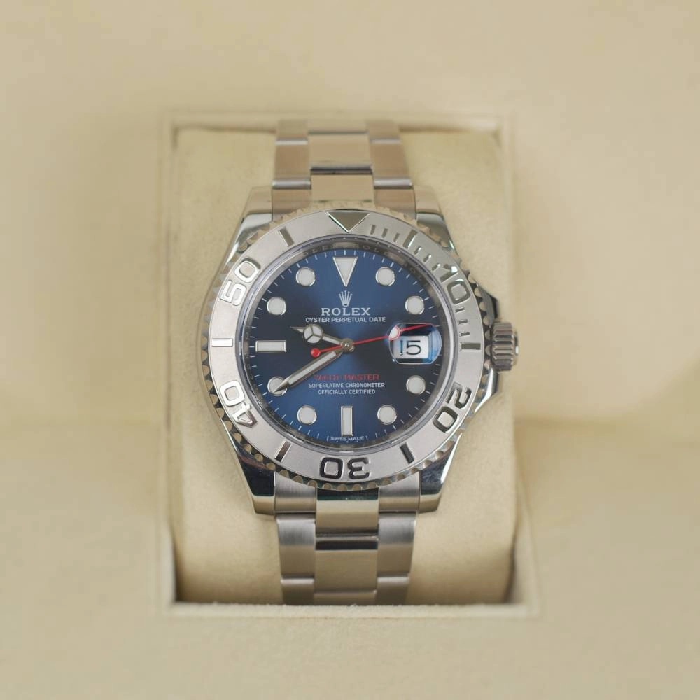 Rolex Yachtmaster 40mm - Ref: 116622BLS - Platinum Blue Dial, Stainless Steel Oyster Bracelet Men's Watch