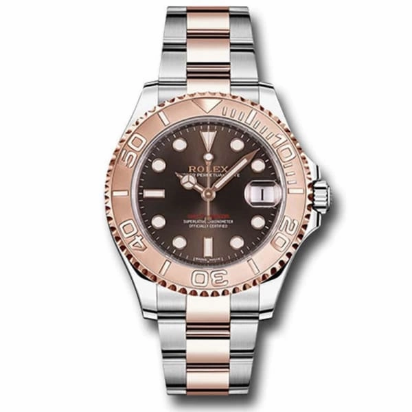 Rolex Yachtmaster 40mm - Ref: 126621-0001 - Chocolate Dial, Two Tone Stainless Steel & 18K Rose Gold Oyster Bracelet Men's Watch