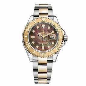Rolex Yachtmaster 40mm - Ref: 16623MO - Black Mother of Pearl Dial, Two Tone Stainless Steel & 18K Yellow Gold Oyster Bracelet Men's Watch