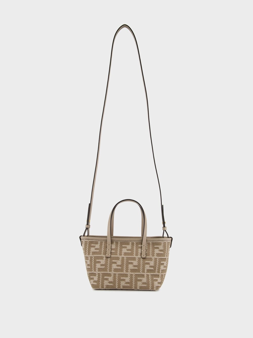 Roll Mini Dove Grey FF Jacquard Mini Bag