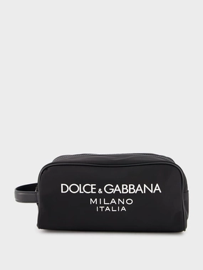 Rubberized Logo Toiletry Bag